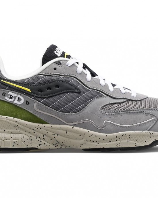 Saucony 3d Grid Hurricane Premium Dark Grey Light Grey Men