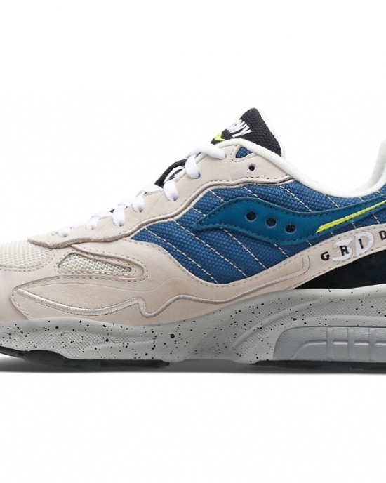 Saucony 3d Grid Hurricane Premium Cream Blue Men