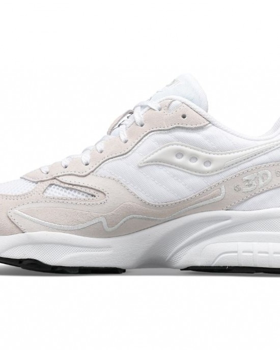 Saucony 3d Grid Hurricane White White Men