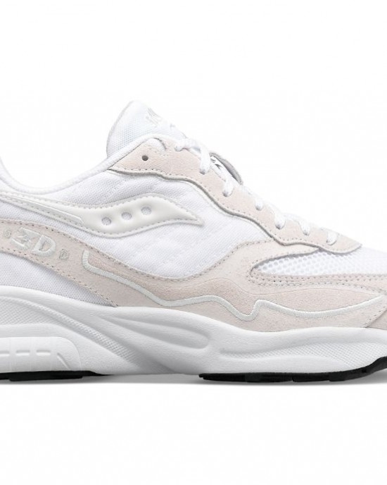 Saucony 3d Grid Hurricane White White Men