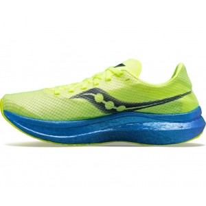 Saucony Boston Endorphin Pro+ Blue Yellow Men