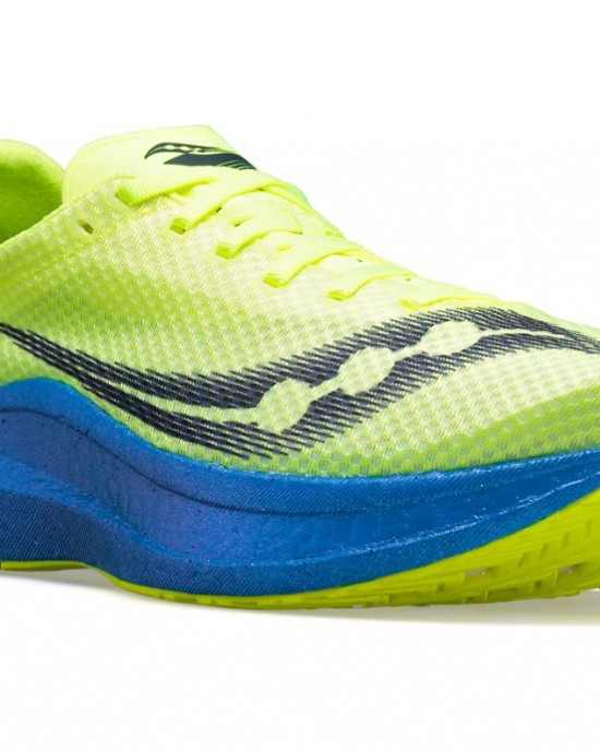 Saucony Boston Endorphin Pro+ Blue Yellow Men