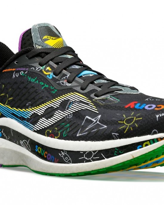 Saucony Childrens Day Endorphin Speed 2 Black Multicolor Men