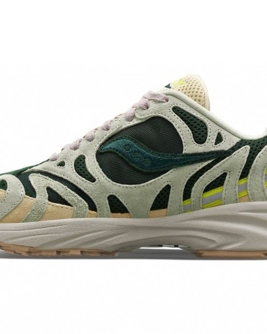 Saucony Grid Azura 2000 Light Green Dark Green Men