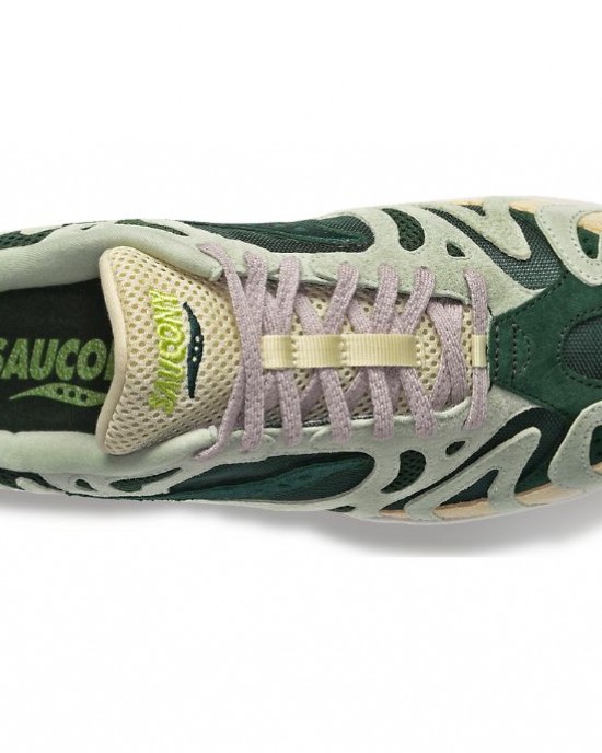 Saucony Grid Azura 2000 Light Green Dark Green Men