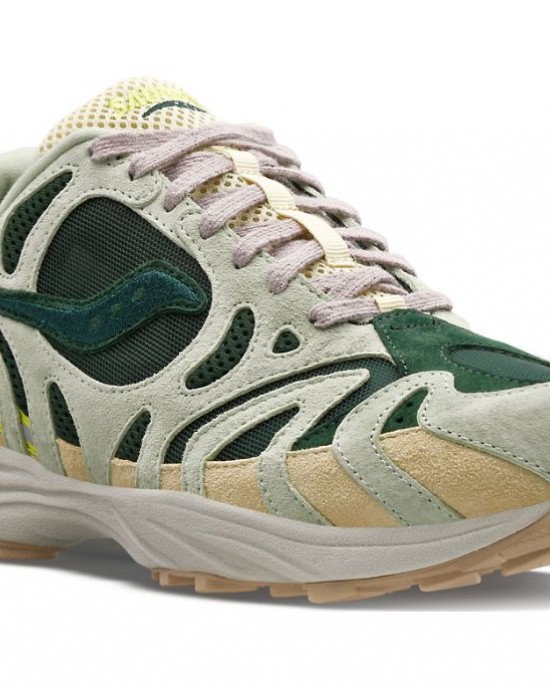 Saucony Grid Azura 2000 Light Green Dark Green Men