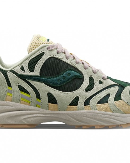 Saucony Grid Azura 2000 Light Green Dark Green Men