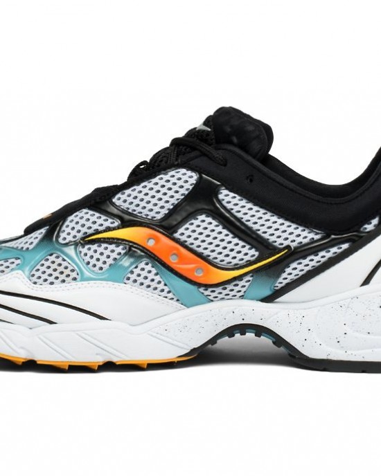 Saucony Grid Web White Grey Blue Men