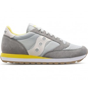 Saucony Jazz Light Grey Yellow Men