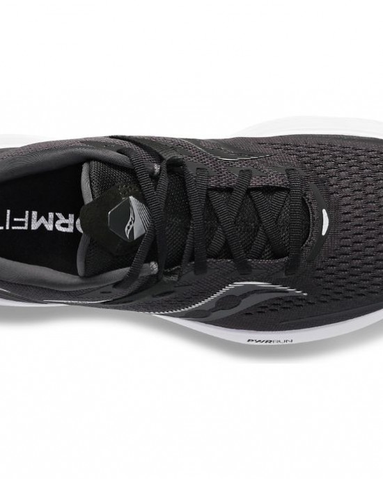 Saucony Ride 15 Wide Black White Men