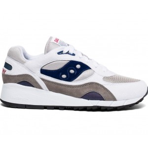 Saucony Shadow 6000 White Grey Navy Men