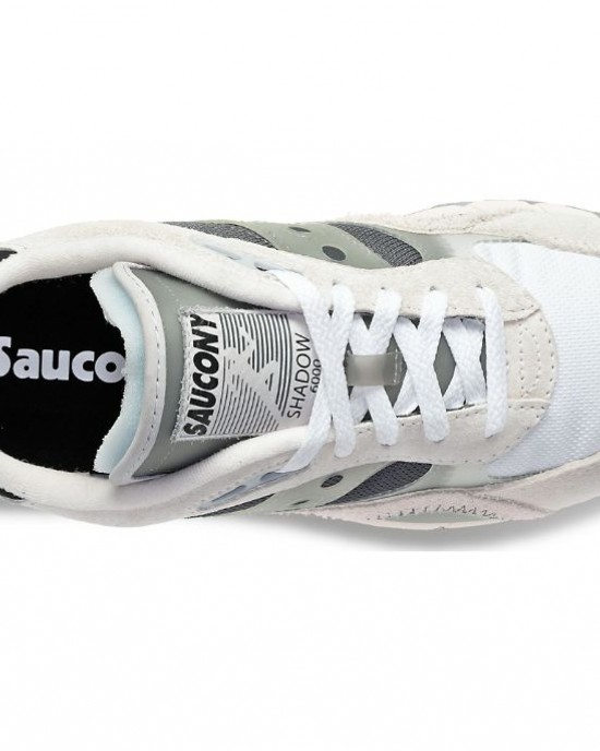 Saucony Shadow 6000 Transparent White Dark Grey Men