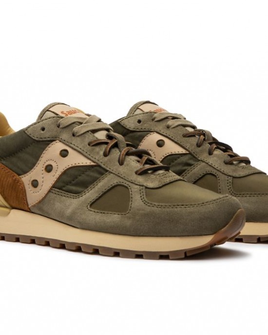 Saucony Shadow Green Brown Men