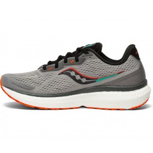 Saucony Triumph 19 Wide Grey Orange Men