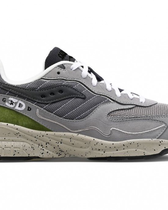 Saucony 3d Grid Hurricane Premium Dark Grey Light Grey Women