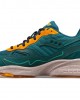 Saucony 3d Grid Hurricane Premium Green Orange Women