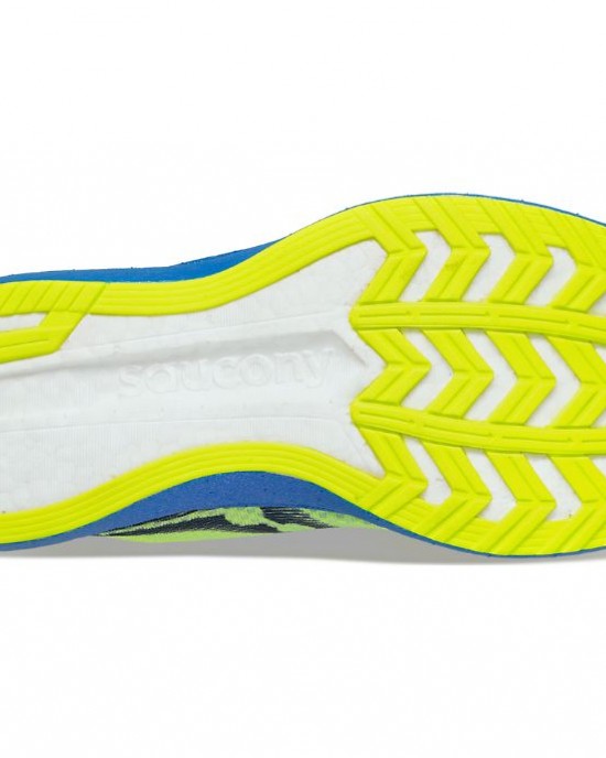 Saucony Boston Endorphin Pro+ Blue Yellow Women