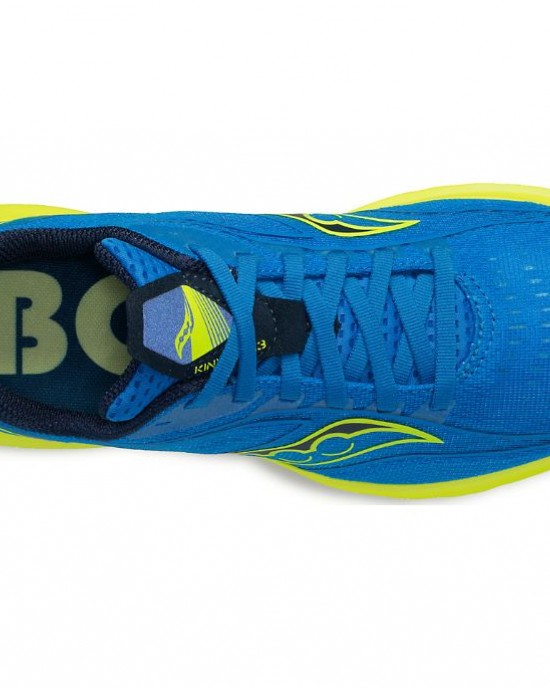 Saucony Boston Kinvara 13 Blue Yellow Women