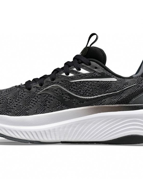 Saucony Echelon 9 Extra Wide Black White Women