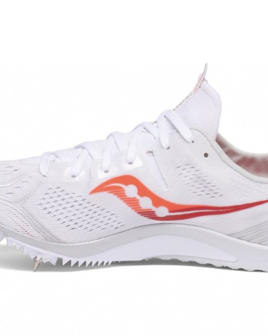 Saucony Endorphin 3 Spike White Red Women