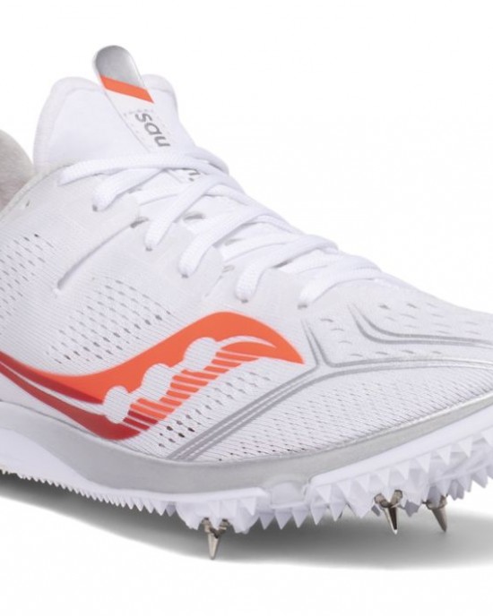 Saucony Endorphin 3 Spike White Red Women