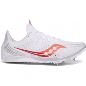 Saucony Endorphin 3 Spike White Red Women