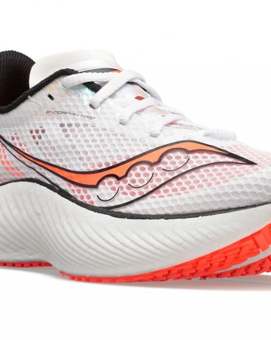 Saucony Endorphin Pro 3 White Black Red Women