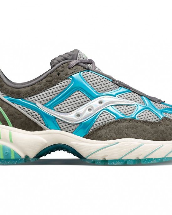 Saucony Fresh Rags X Saucony Originals Grid Web Manatee Peacock Women