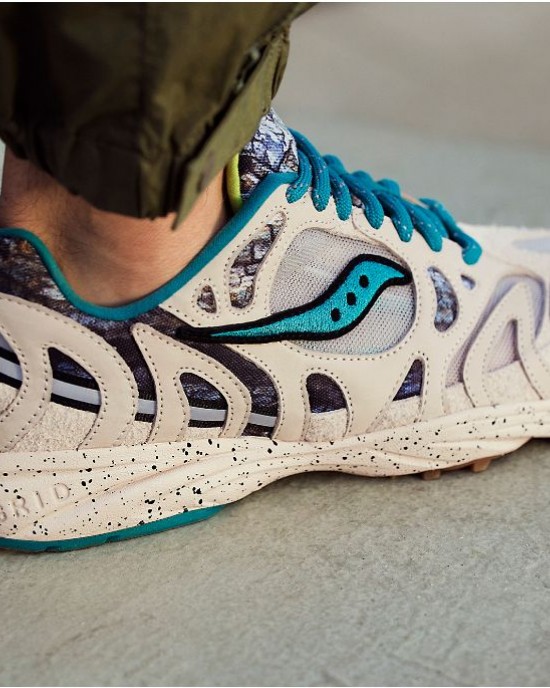 Saucony Grid Azura 2000 Camo Reflective Blue Black Women