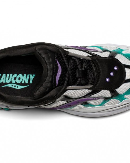 Saucony Grid Web Into The Void White Turquoise Purple Women