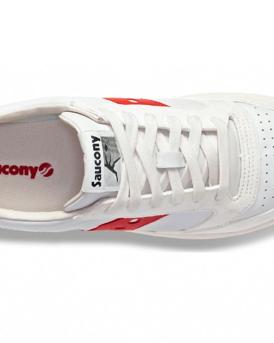 Saucony Jazz Court Premium White Red Women