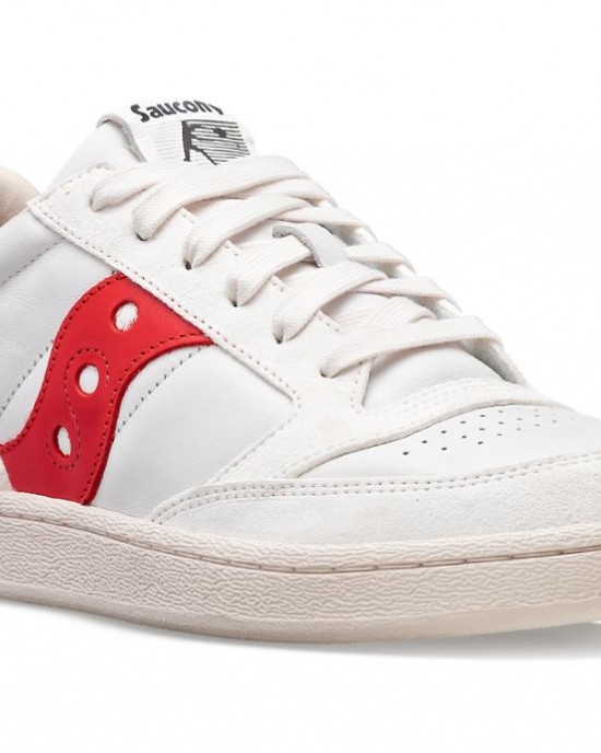 Saucony Jazz Court Premium White Red Women