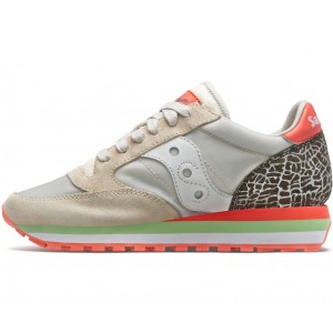 Saucony Jazz Triple Beige Silver Women