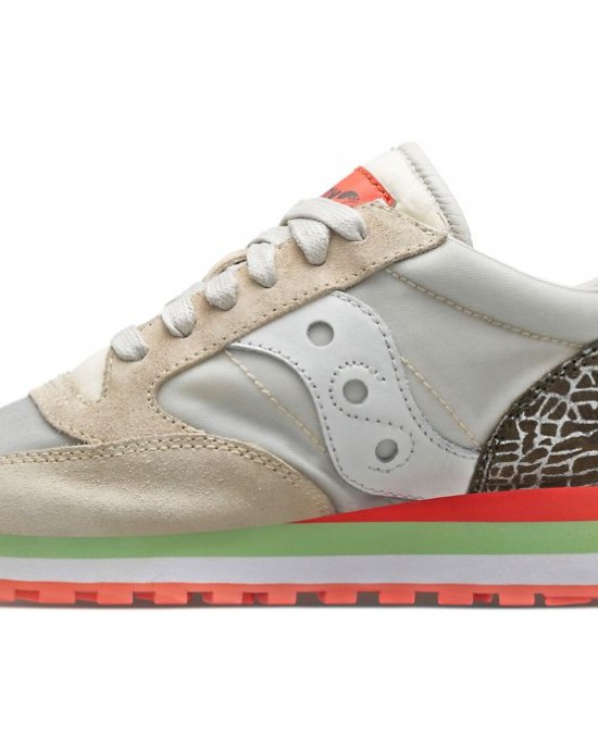 Saucony Jazz Triple Beige Silver Women