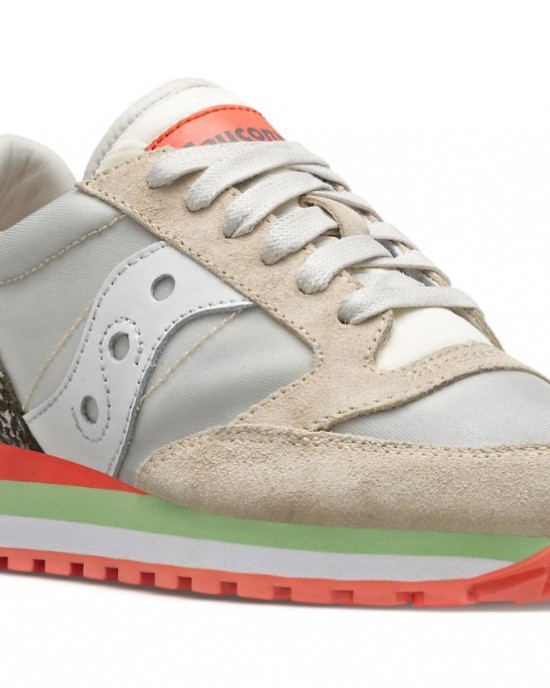 Saucony Jazz Triple Beige Silver Women