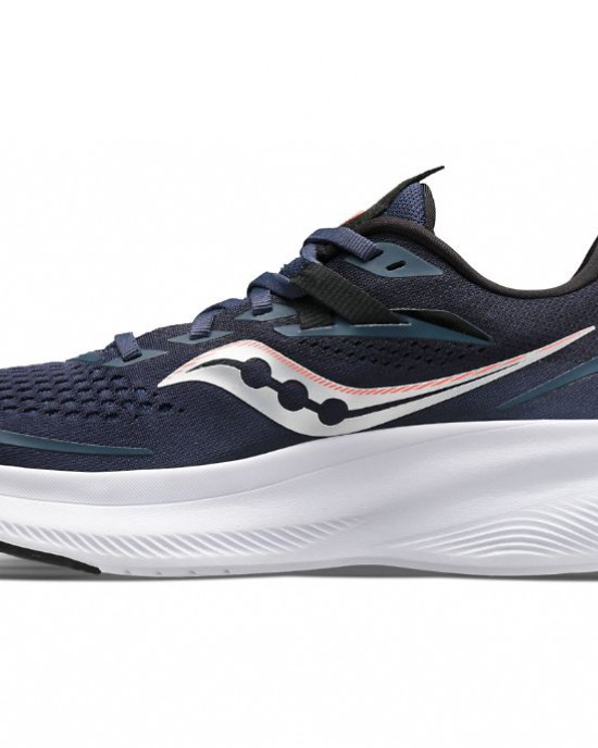 Saucony Ride 15 Navy Silver Women