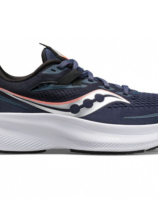 Saucony Ride 15 Navy Silver Women