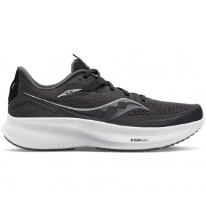 Saucony Ride 15 Wide Black White Women