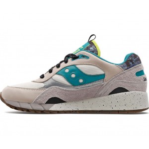 Saucony Shadow 6000 Camo Reflective Grey Black Beige Women