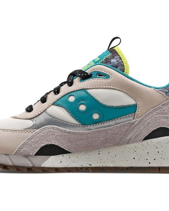 Saucony Shadow 6000 Camo Reflective Grey Black Beige Women