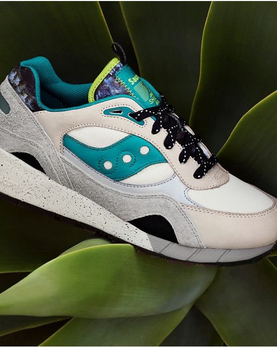 Saucony Shadow 6000 Camo Reflective Grey Black Beige Women