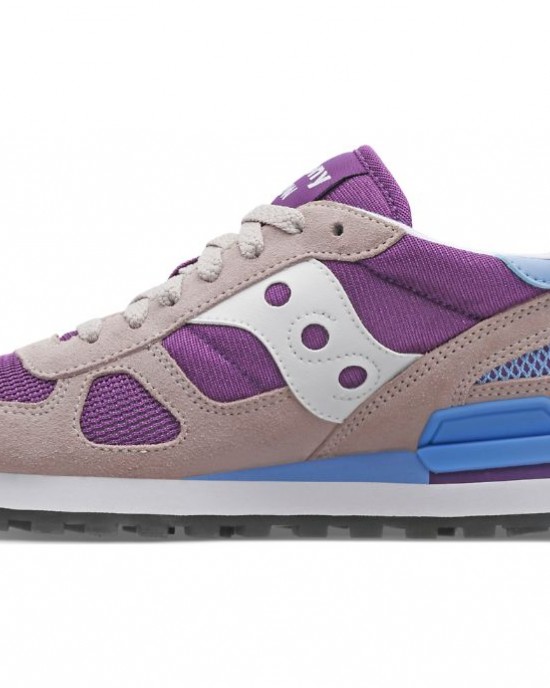 Saucony Shadow Light Grey Purple Women