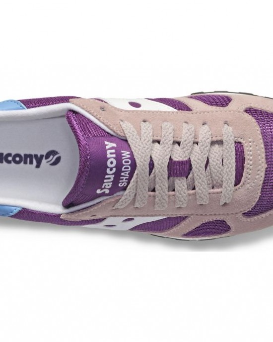 Saucony Shadow Light Grey Purple Women