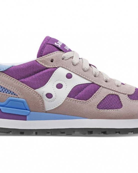 Saucony Shadow Light Grey Purple Women