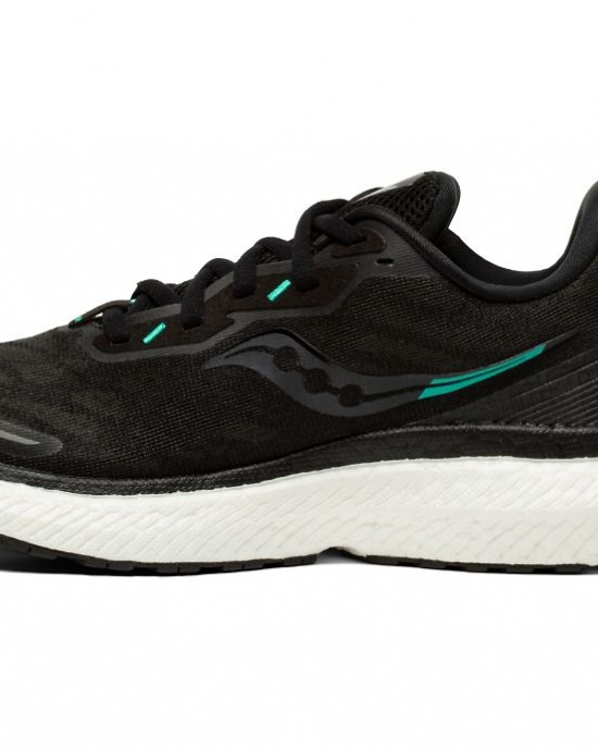 Saucony Triumph 19 Wide Black White Women