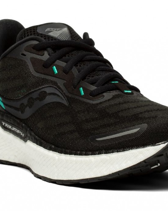 Saucony Triumph 19 Wide Black White Women