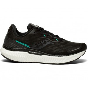 Saucony Triumph 19 Wide Black White Women