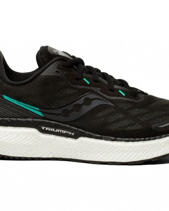 Saucony Triumph 19 Wide Black White Women